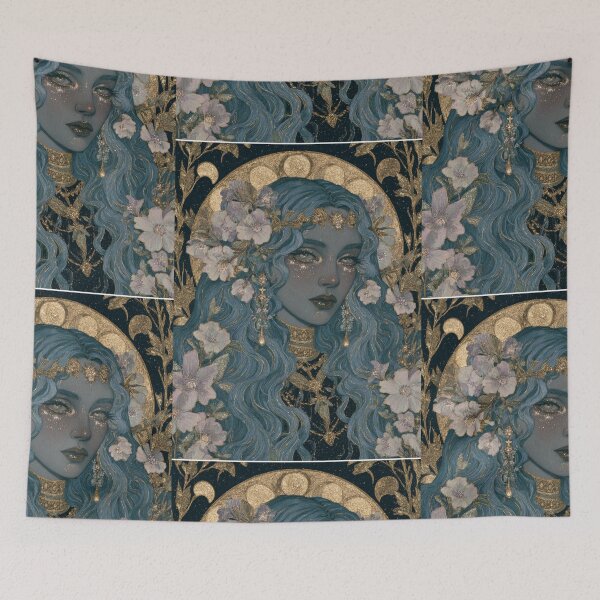 Item preview, Golden cerulean goddess designed and sold by MendaciousMina.