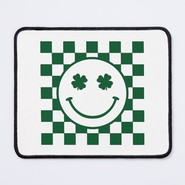 Item preview, Funny St Patrick's Day, Checkered Shamrock Happy Face, Cute Teaching,St. Paddy’s Day 2 designed and sold by RamblingerArt.