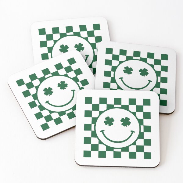 Item preview, Funny St Patrick's Day, Checkered Shamrock Happy Face, Cute Teaching,St. Paddy’s Day 2 designed and sold by RamblingerArt.