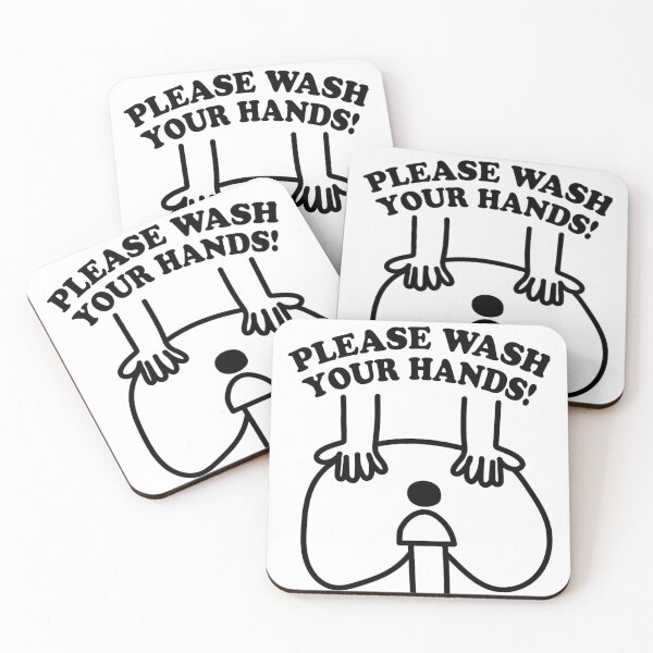 Item preview, Please Wash Your Hands (Black Version) designed and sold by Creative Spark.