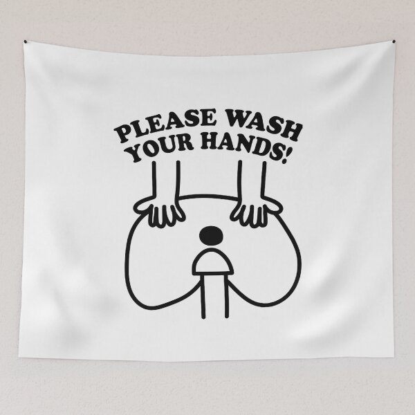 Item preview, Please Wash Your Hands (Black Version) designed and sold by Creative Spark.