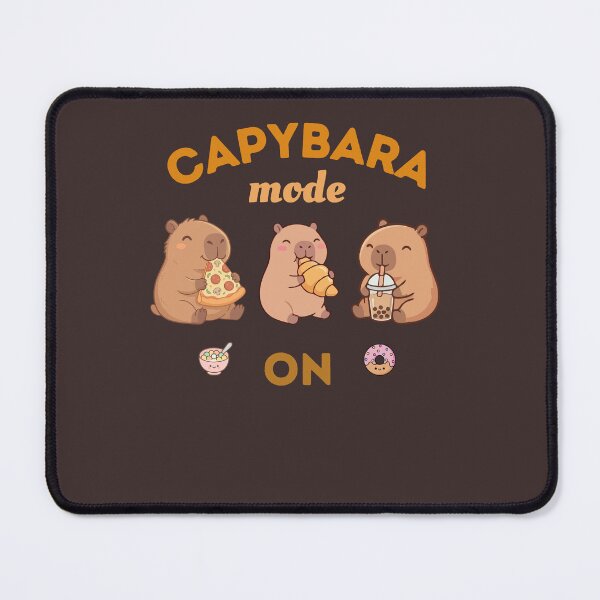 Item preview, Capybara Mode On – Funny Chill Capybara Meme Relax Eating Animal Cartoon designed and sold by HOUSE OF TIST.
