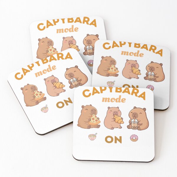 Item preview, Capybara Mode On – Funny Chill Capybara Meme Relax Eating Animal Cartoon designed and sold by HOUSE OF TIST.