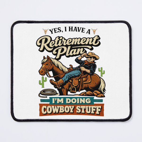 Artikelvorschau, Ruhestandsplan: Ich mache Cowboy-Sachen entworfen und verkauft von FreshVibe Prints.