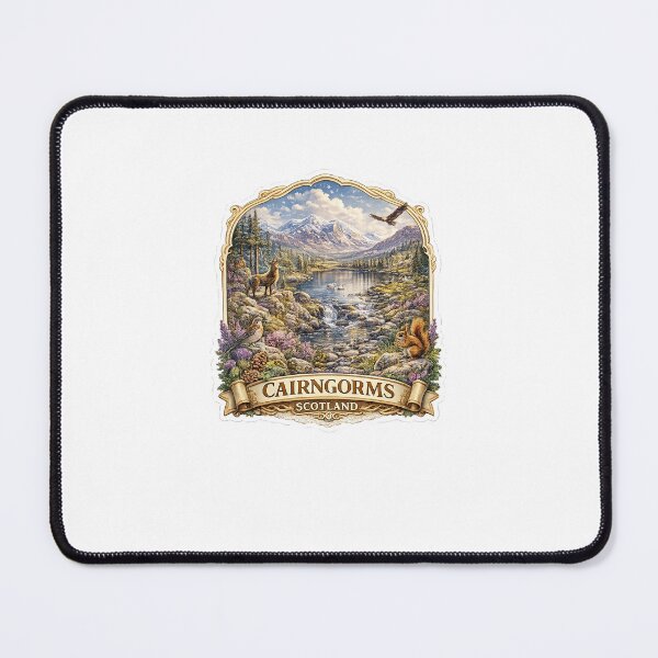 Item preview, Cairngorms Scotland 4K Sticker – Highland Mountain Landscape Nature Art designed and sold by Luxureheaven.
