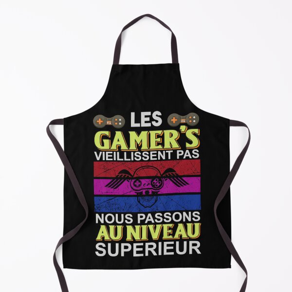 Aperçu de l'œuvre Les Gamers Ne Vieillissent Pas - Level Up Retro Gaming créée et vendue par MOFAPPAREL.