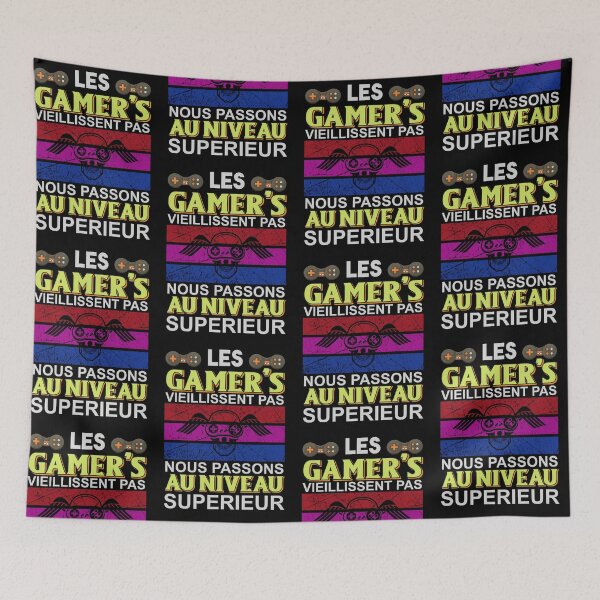 Item preview, Les Gamers Ne Vieillissent Pas - Level Up Retro Gaming designed and sold by MOFAPPAREL.