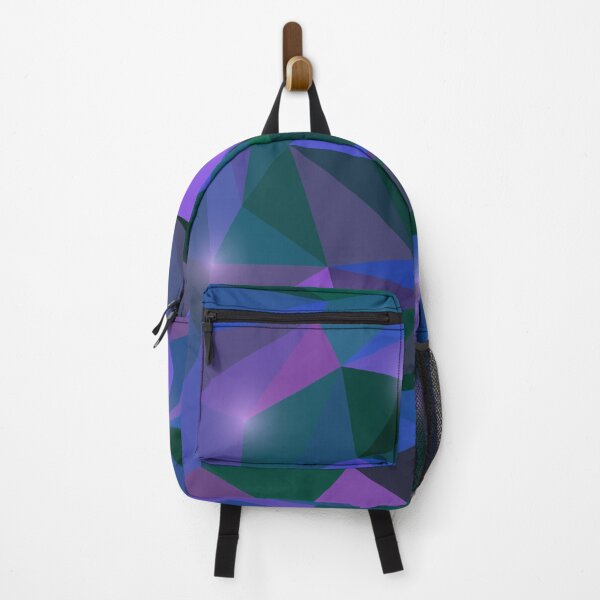 Item preview, Abstract Geometric Crystal Mosaic in Blue and Purple designed and sold by SolutionsArt.