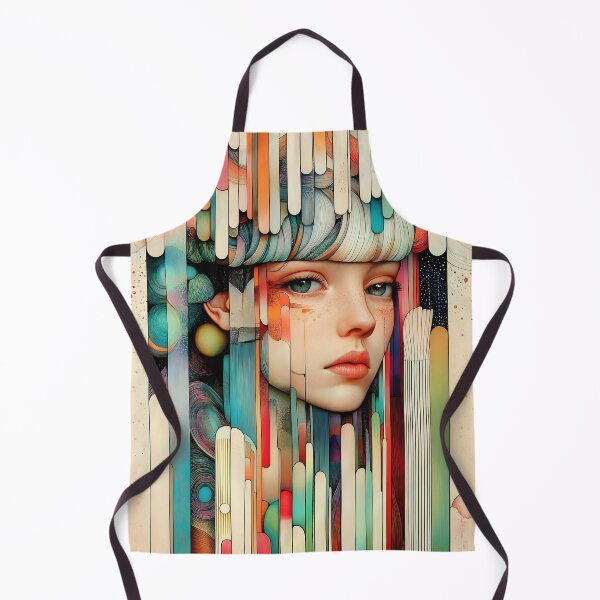 Item preview, Abstract Female Portrait Colourful Geometric Modern Illustration designed and sold by Shoot-The-Moon.