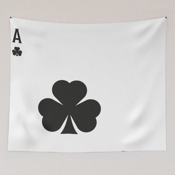 Item preview, ACE OF CLUBS JET BLACK designed and sold by bembureda.