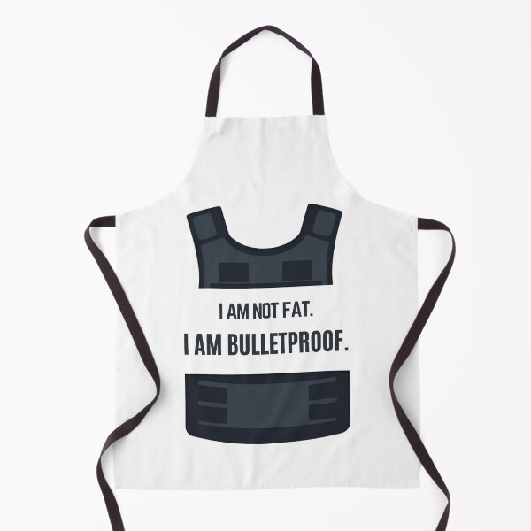 Item preview, I Am Not Fat. I Am Bulletproof. – Funny Confidence Shirt designed and sold by GigaFactory.