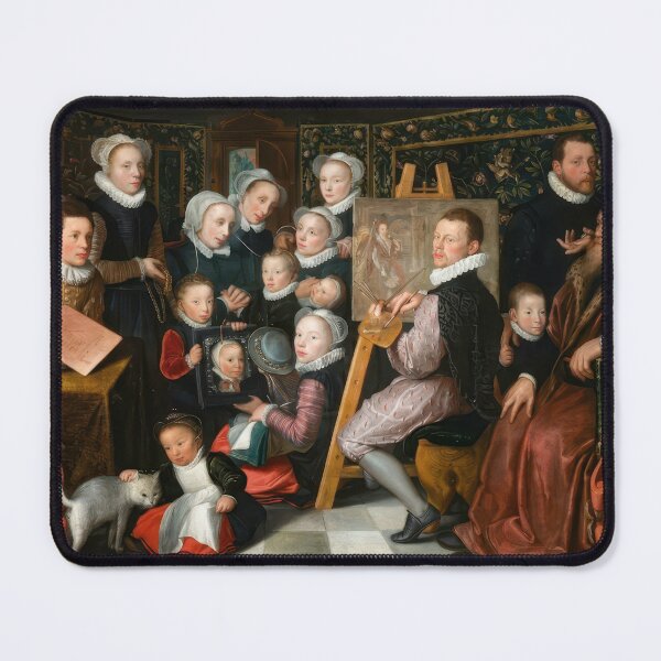 Item preview, Otto Van Veen Family Portrait Renaissance Painter Studio Scene designed and sold by TheSoulOfArt.