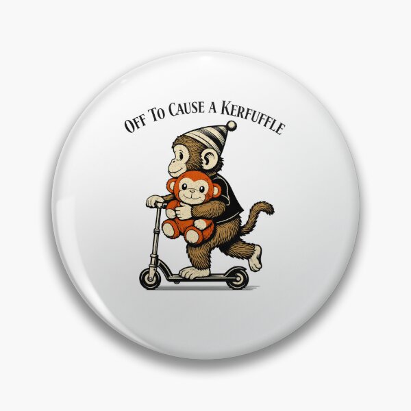 Item preview, Off to Cause A Kerfuffle Punch Monkey Scooter Wizard designed and sold by FreshVibe Prints.