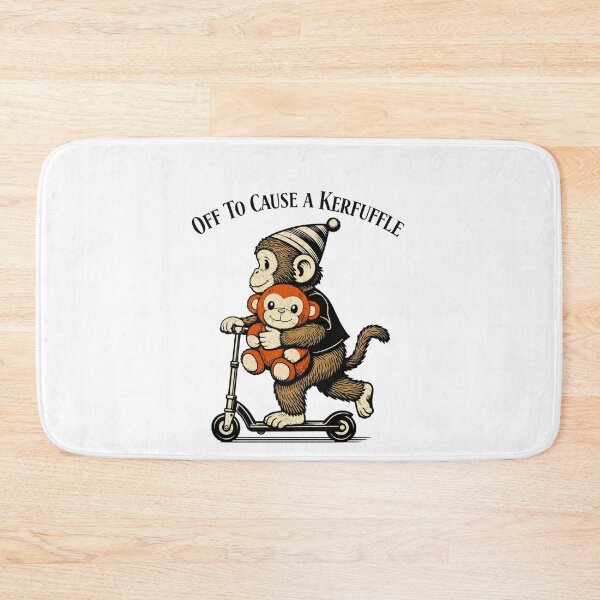 Item preview, Off to Cause A Kerfuffle Punch Monkey Scooter Wizard designed and sold by FreshVibe Prints.