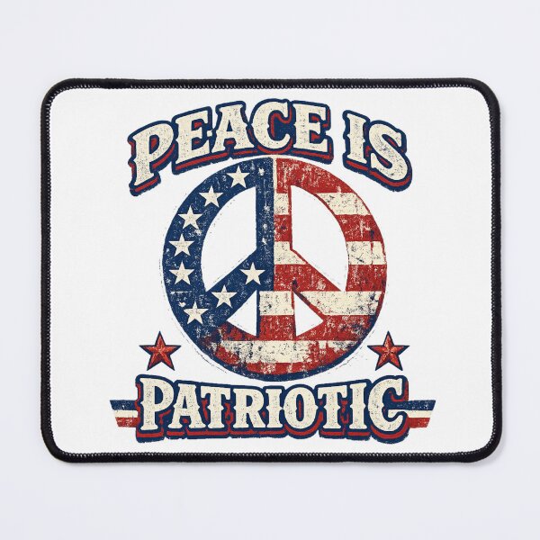 Item preview, Peace Is Patriotic – Vintage American Peace Symbol Design designed and sold by JustViralShirts.