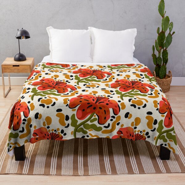 Item preview, Modern Tiger Lily Abstract Pattern designed and sold by SpiritedArtwork.