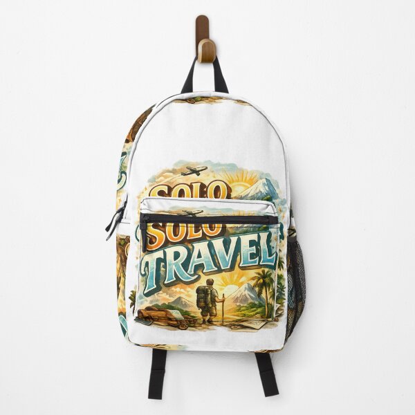 Item preview, Cute Solo Travel Art Traveling Wanderlust Art Perfect Tote Bag Gift Idea designed and sold by Divakar Fashion.