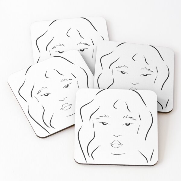 Item preview, Minimalist style woman's face designed and sold by DAONART.