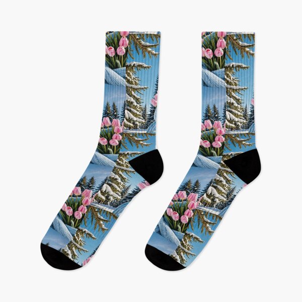 Item preview, Winter Tulips Bouquet – Cozy Spring Flowers in Snow designed and sold by AmetistLight.