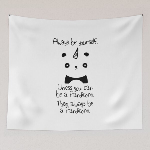 Item preview, Be A Pandicorn Be Yourself - Black Logo Design designed and sold by 108dragons.