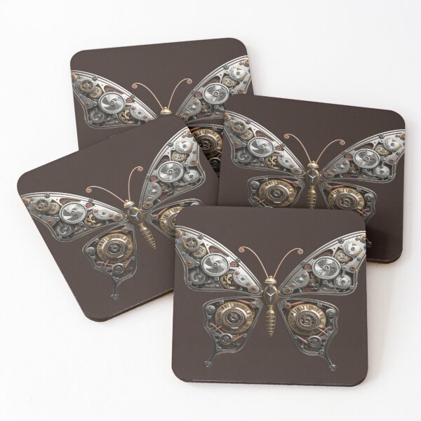 Item preview, Steampunk Mechanical Butterfly Clockwork Wings Art designed and sold by ItzLacarth.