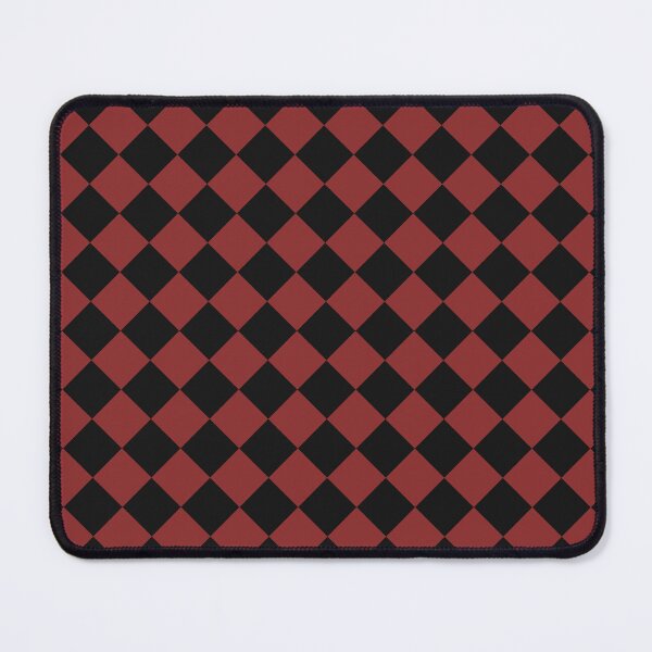 Item preview, Black and Brick Red Checkerboard Pattern designed and sold by pattern-archive.