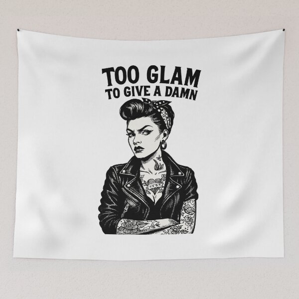 Item preview, Rockabella Pin-Up: Outlaw Tattoo Girl & Leather Jacket designed and sold by Pineapple-Tree.