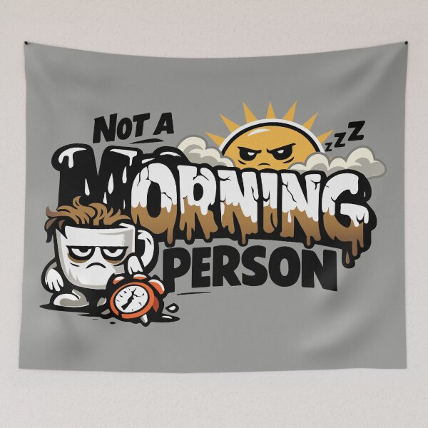 Item preview, Not a Morning Person designed and sold by ElevatedGrear.