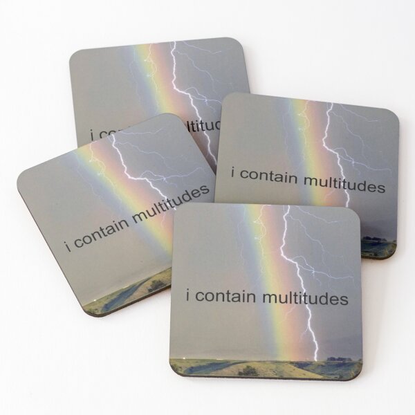Item preview, I Contain Multitudes sticker designed and sold by ouijapumpkin.