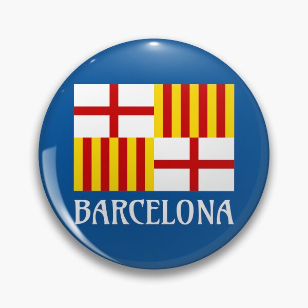 Item preview, Flag Red White Yellow Barcelona Nationalist Art designed and sold by Digital Homestead.