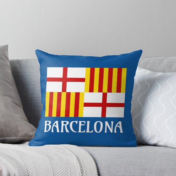 Item preview, Flag Red White Yellow Barcelona Nationalist Art designed and sold by Digital Homestead.