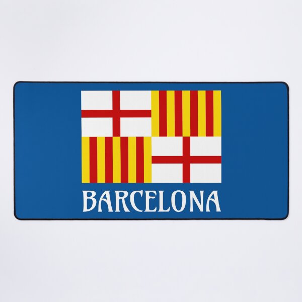 Item preview, Flag Red White Yellow Barcelona Nationalist Art designed and sold by Digital Homestead.