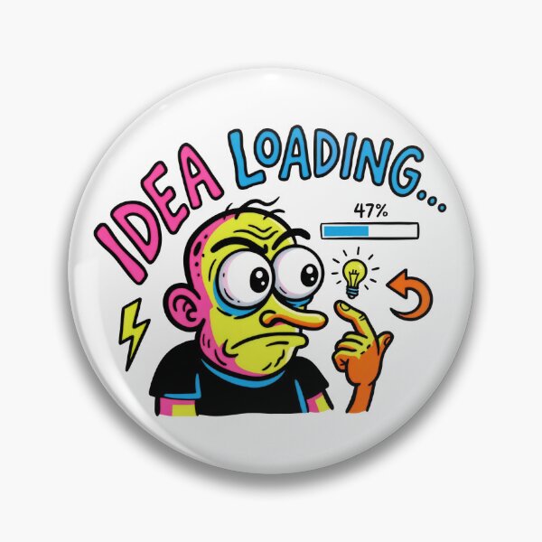 Item preview, Idea Loading - Creative thinking humor designed and sold by artofbelletz.