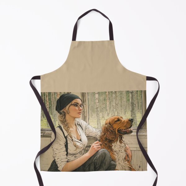 Item preview, Vintage Illustrated Passenger & Her Dog designed and sold by Banal25.