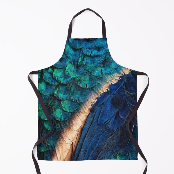 Item preview, Emerald Peacock Feather Texture – Iridescent Blue Green Bird Plumage Macro Photography designed and sold by chihuahuashower.