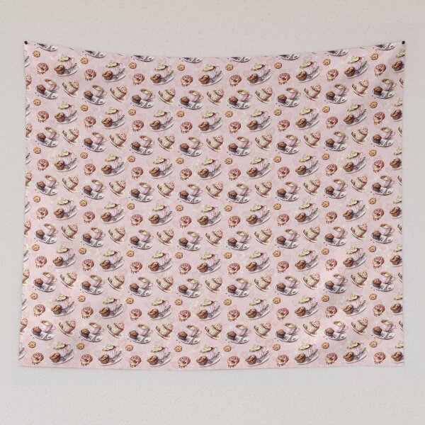 Item preview, Pink Coffee Pattern designed and sold by LouieVanille.