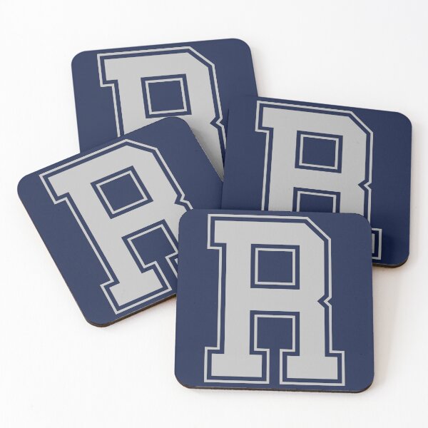 Item preview, Monogram Blue Grey College House Initial R designed and sold by Digital Homestead.