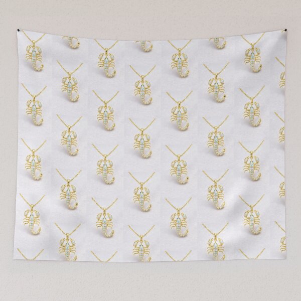 Item preview, The pendant tip design for Scorpio is in gold color. designed and sold by boldline-tees.
