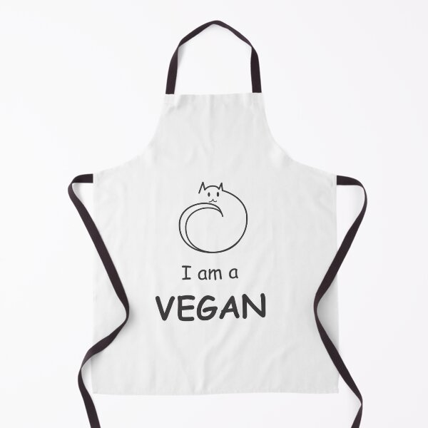 Item preview, vegan(vegeterian) vegetable lovers with humor cat visual designed and sold by TubulGraphics.