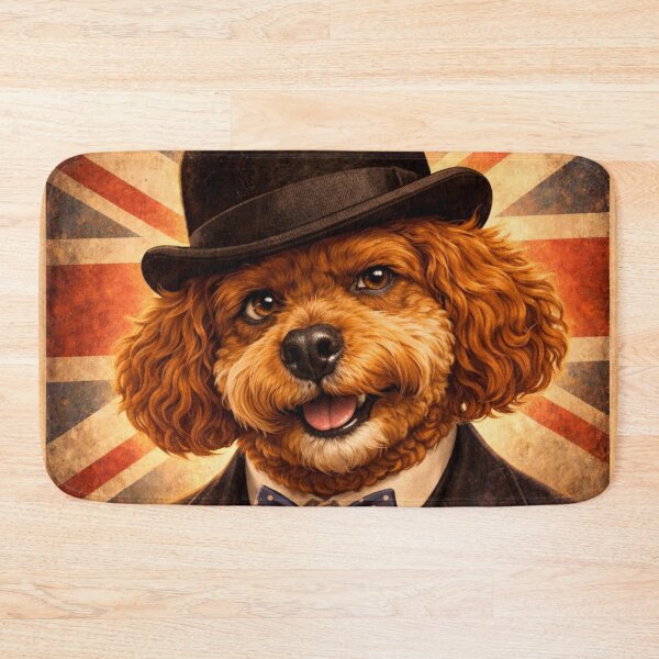 Item preview, Cockapoo British Cockapoo Gentleman - Union Jack Cockapoo Dog Art designed and sold by Cockapoo Society.