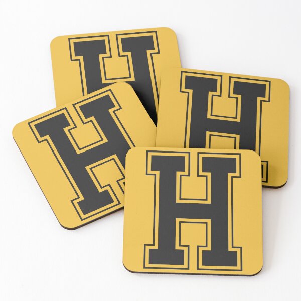 Item preview, Monogram Black Yellow College House Initial H designed and sold by Digital Homestead.