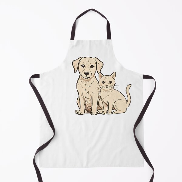 Item preview, Dog and cat, friend, colored, pencil style, no background designed and sold by wizard-work.