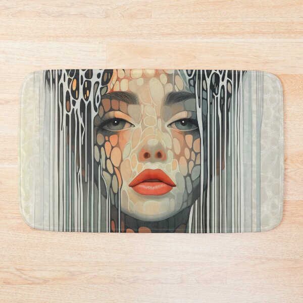 Item preview, Abstract Woman Portrait Mosaic Pattern Contemporary Female designed and sold by Shoot-The-Moon.