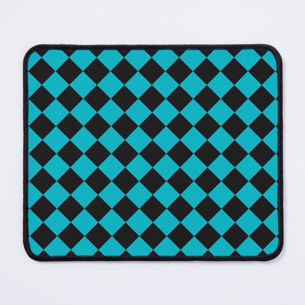 Item preview, Black and Cyan Checkerboard Pattern designed and sold by pattern-archive.