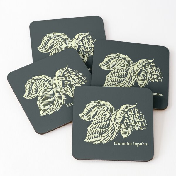Item preview, Vintage Grey Beige Hop Beer Ink Art Style designed and sold by Digital Homestead.