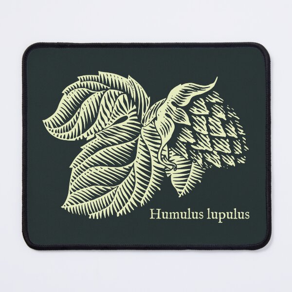Item preview, Vintage Grey Beige Hop Beer Ink Art Style designed and sold by Digital Homestead.