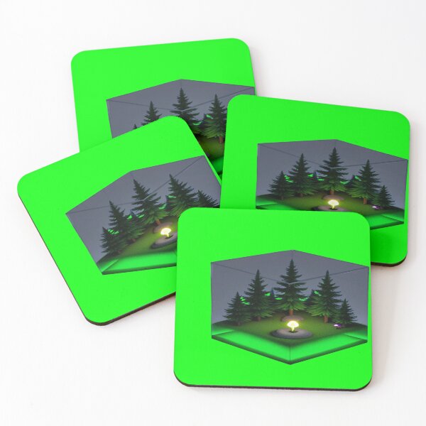 Item preview, Futuristic Isometric 3D Glass Forest Cube designed and sold by ItzLacarth.