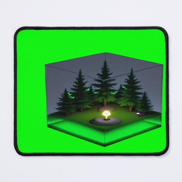 Item preview, Futuristic Isometric 3D Glass Forest Cube designed and sold by ItzLacarth.
