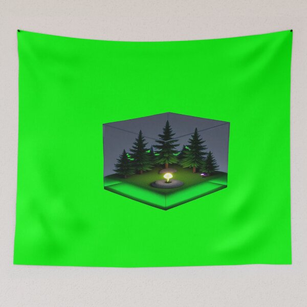 Item preview, Futuristic Isometric 3D Glass Forest Cube designed and sold by ItzLacarth.