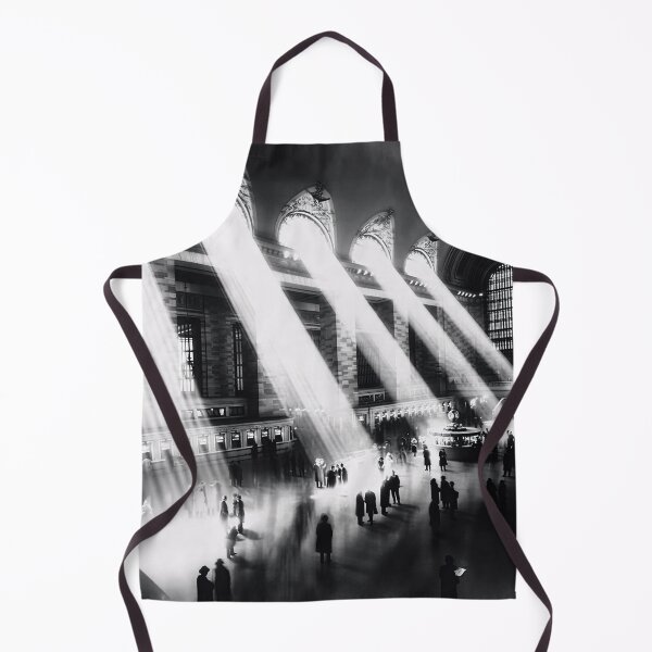 Item preview, Vintage Grand Central Station sunbeams black and white photograph designed and sold by Astrid Arkhangelsky.